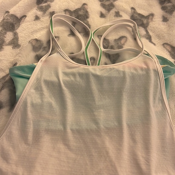 White Ivivva tank with built in bra. Size 14 - Picture 2 of 7